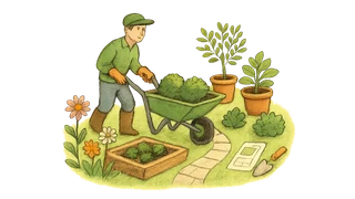 Landscaping service illustration