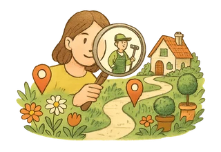 Local customer discovery illustration